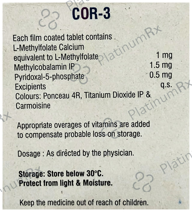 Cor 3 Tablet 15s