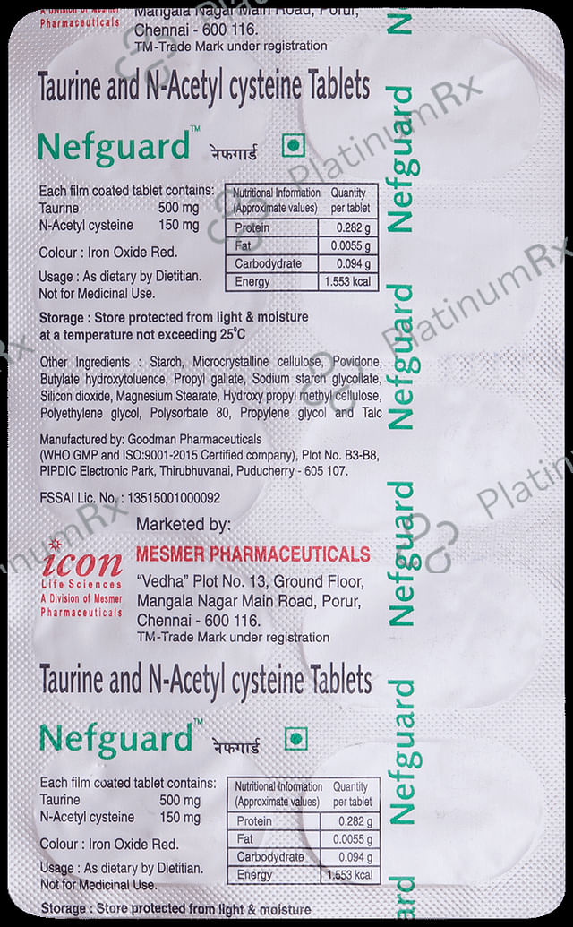 Nefguard 500/150mg Tablet 10s