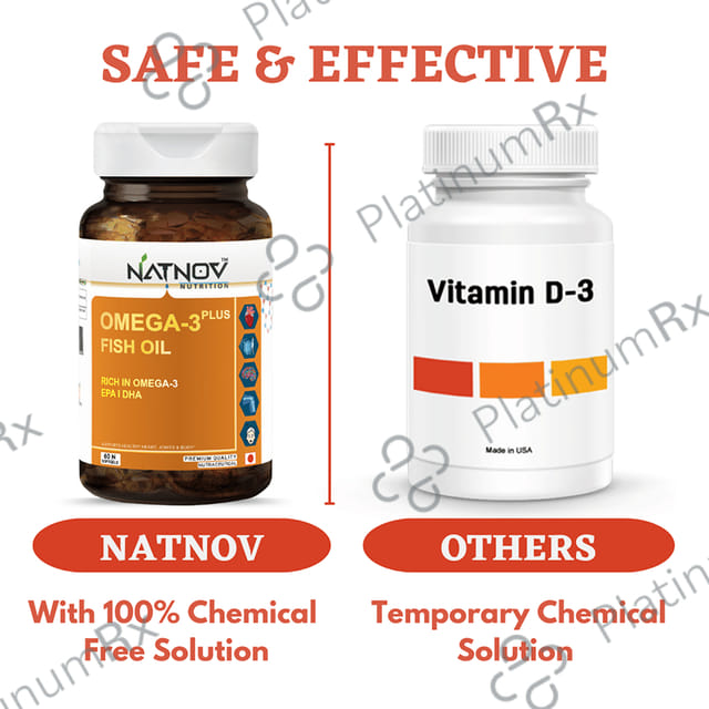 Natnov Nutrition Omega 3 Plus Fish Oil Softgel Capsules 60s