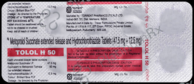 Tolol H 50mg Tablet
