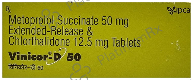 Vinicor D 50/12.5mg Tablet 10s