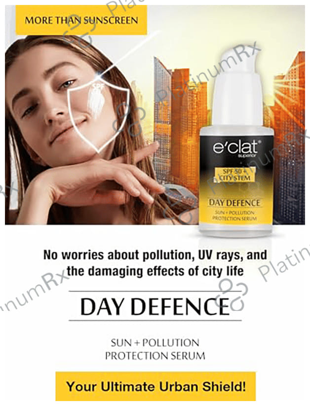 Superior Day Defence Sun + Pollution Protection Sunscreen SPF 50+ Serum 30ml