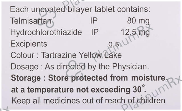 Telzox H 12.5/80mg Tablet 10s