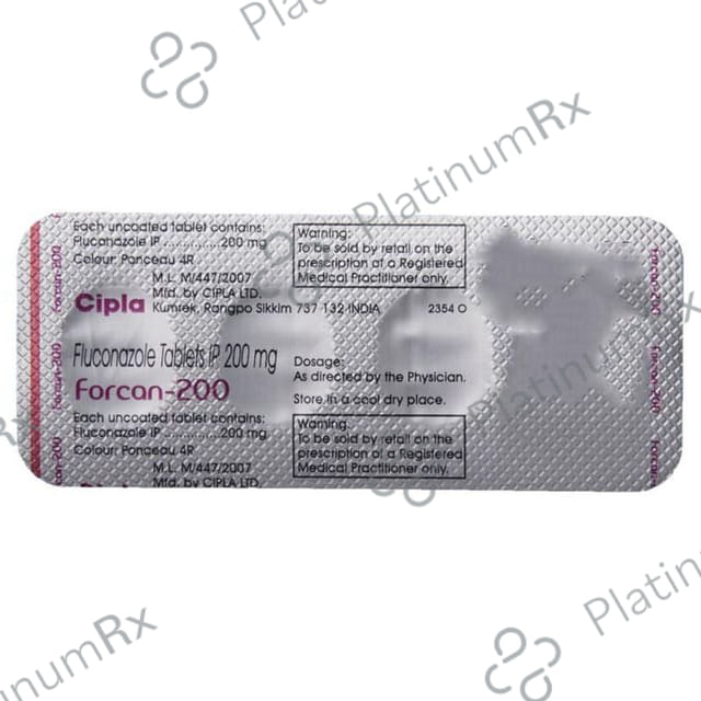 Forcan 200mg Tablet 4s