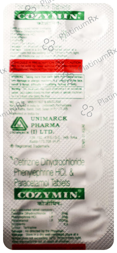 Cozymin Plus 5/500/5mg Tablet 10s