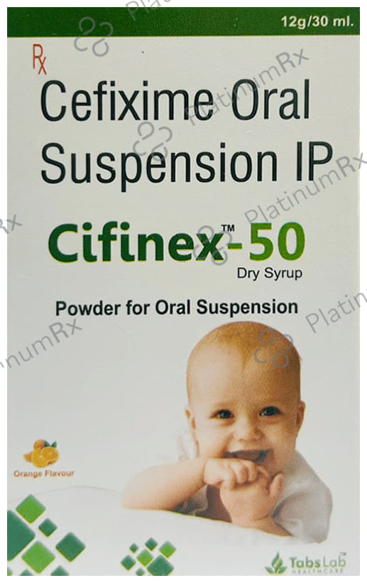 Cifinex 50 Dry Syrup Orange