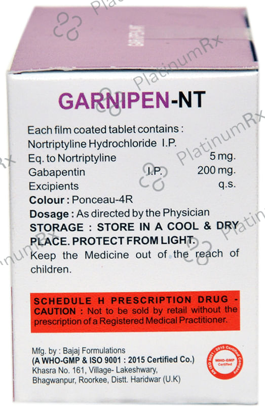 Garnipen NT 200/5mg Tablet 10s