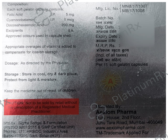 Folraise DHA Softgel Capsule 15s