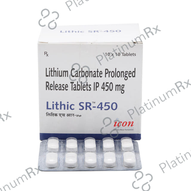 Lithic 450mg Tablet SR