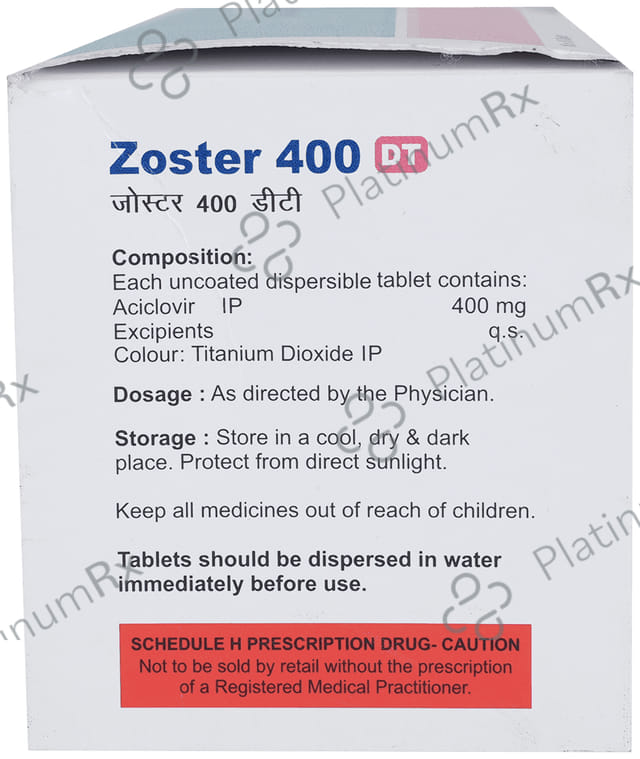 Zoster 400mg Tablet DT 10s