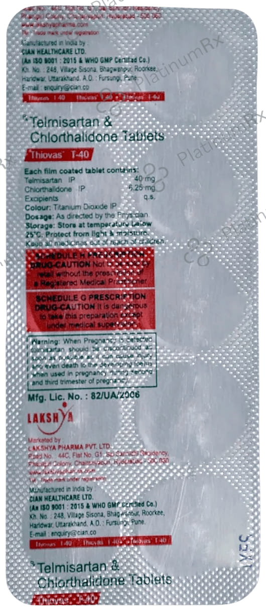 Thiovas T 40mg Tablet