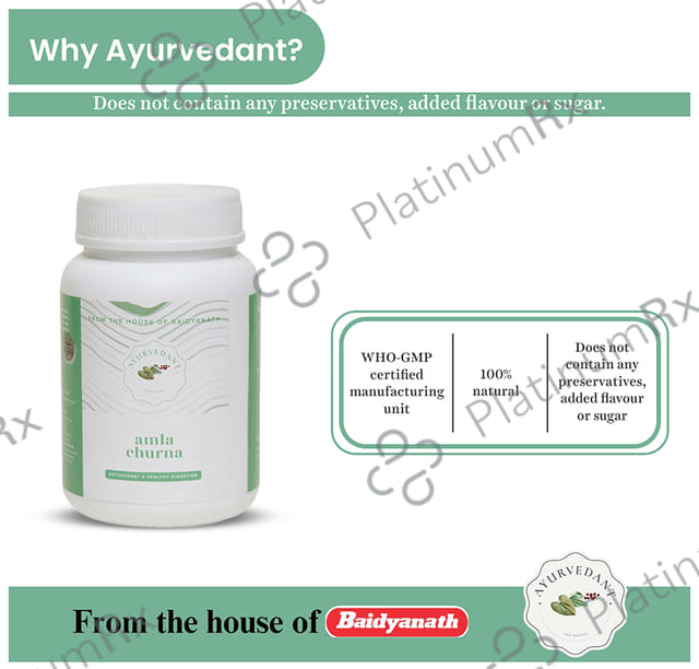 Baidyanath (Jhansi) Ayurvedant Amla Churna
