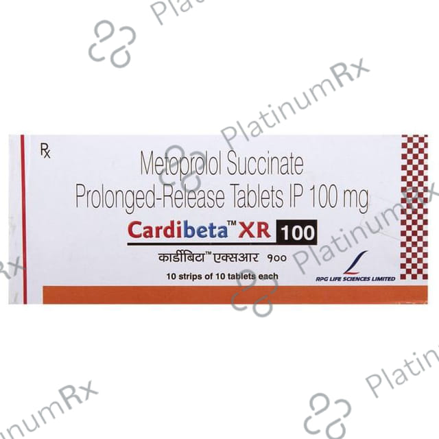 Cardibeta XR 100mg Tablet PR 10s