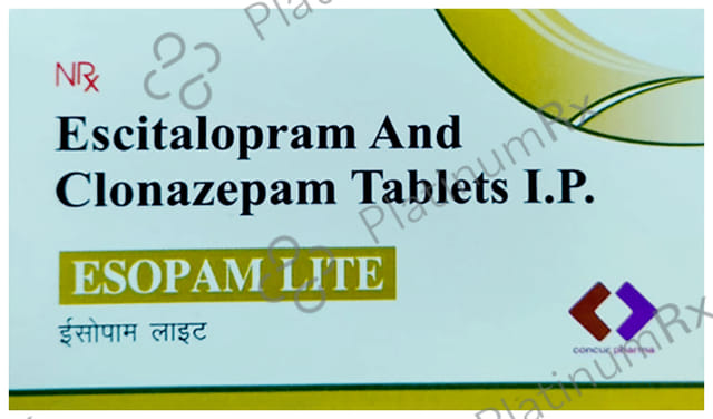 Esopam Lite 0.25mg/10mg Tablet