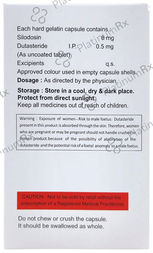 Sildodot D 8/0.5mg Capsule 10s