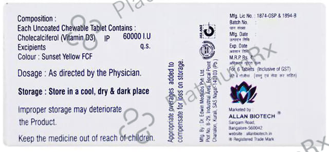 Vic D3 60000IU Tablet 6s