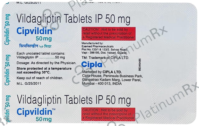 Cipvildin 50mg Tablet 15s