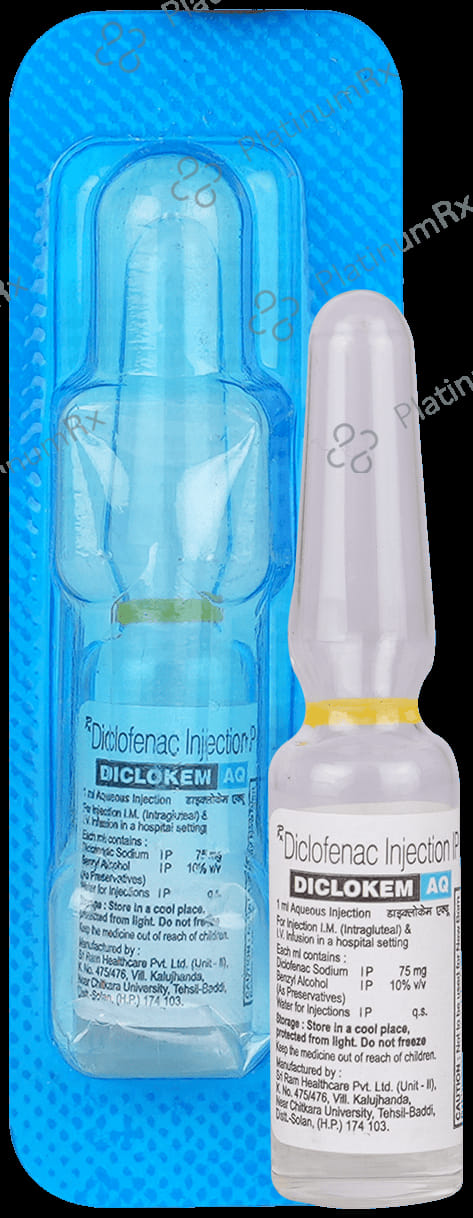Diclokem AQ 75mg Injection 1ml