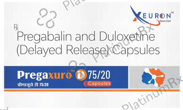 Pregaxuro D 75/20mg Capsule DR 10s