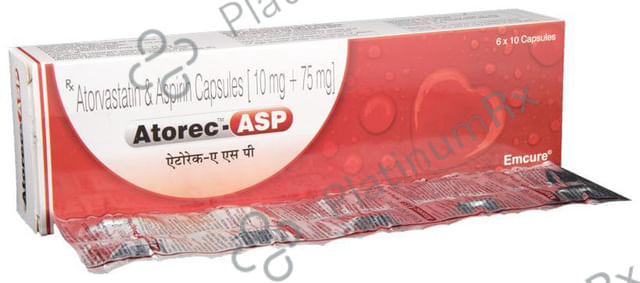 Atorec ASP 75/10mg Capsule 10s