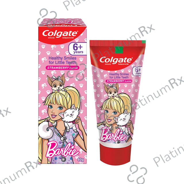 Colgate Anticavity Barbie Toothpaste Strawberry Flavour 80gm