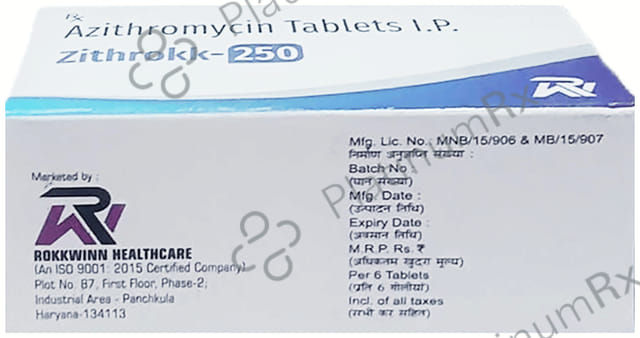 Zithrokk 250mg Tablet