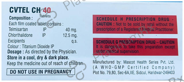 Cvtel CH 40mg Tablet 15s