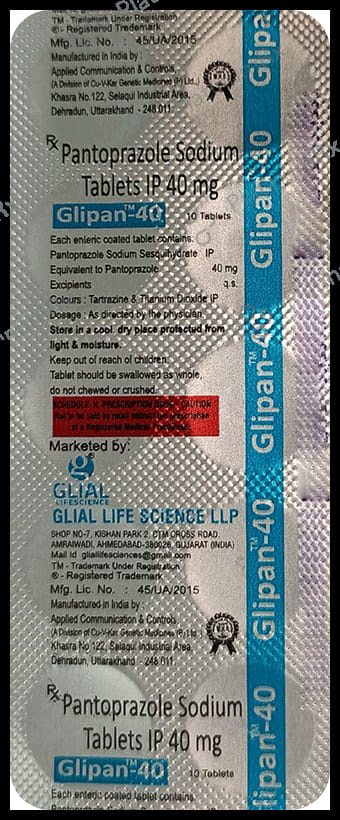 Glipan 40mg Tablet 10s