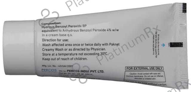 Paknet 4% Creamy Wash 50gm