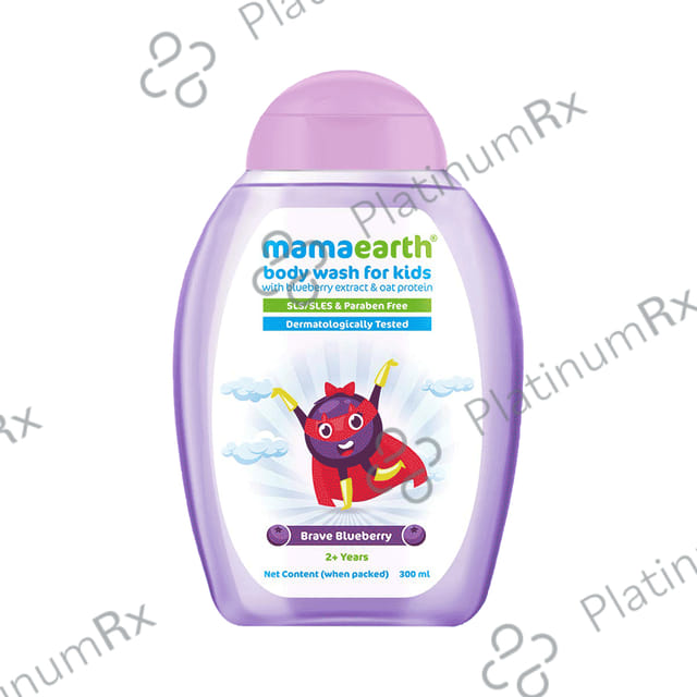 Mamaearth Body Wash for Kids with Blueberry Extract & Oat Protein