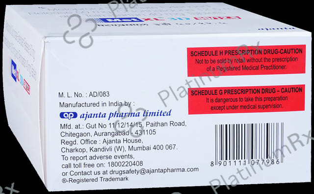 Met XL 3D 50/12.5/40mg Tablet ER 15s