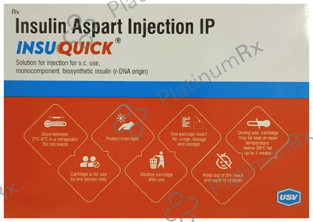 InsuQuick (100 IU/ml) (1*3ml Cartridge / Injection)