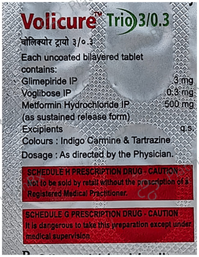 Volicure Trio 3/500/0.3mg Tablet SR 15s
