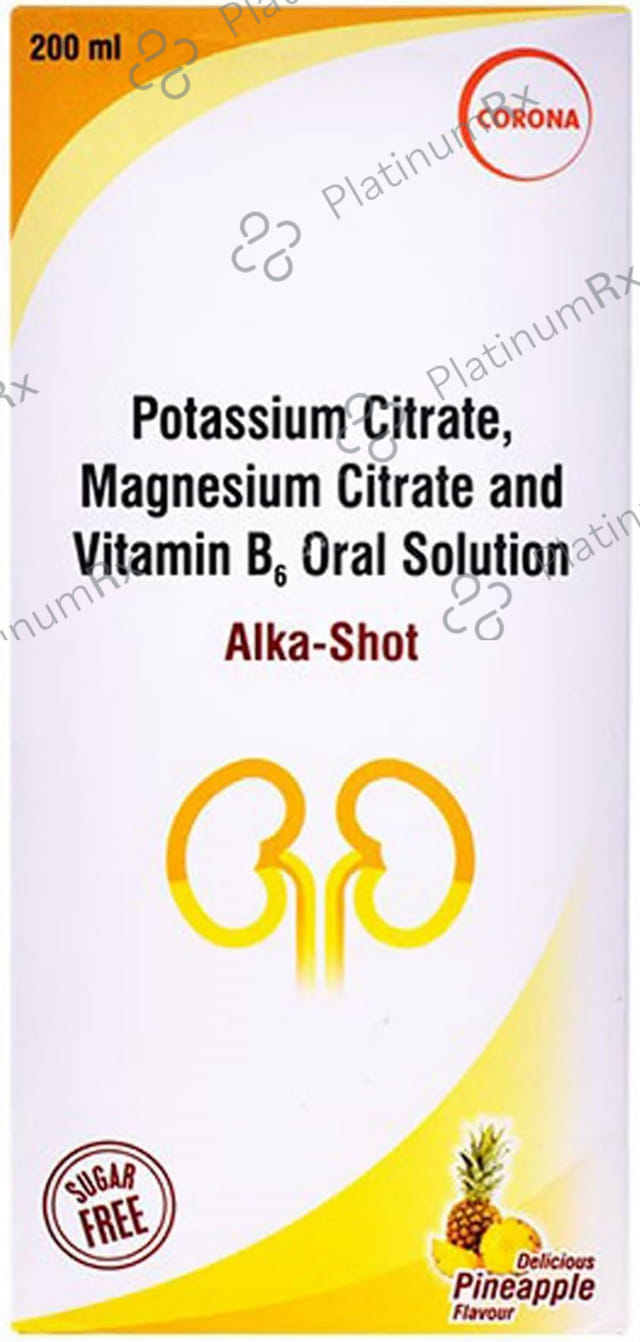 Alka Shot Delicious Pineapple Sugar Free Solution 200ml