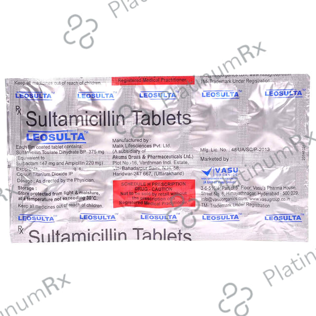 Leosulta 375mg Tablet 10s