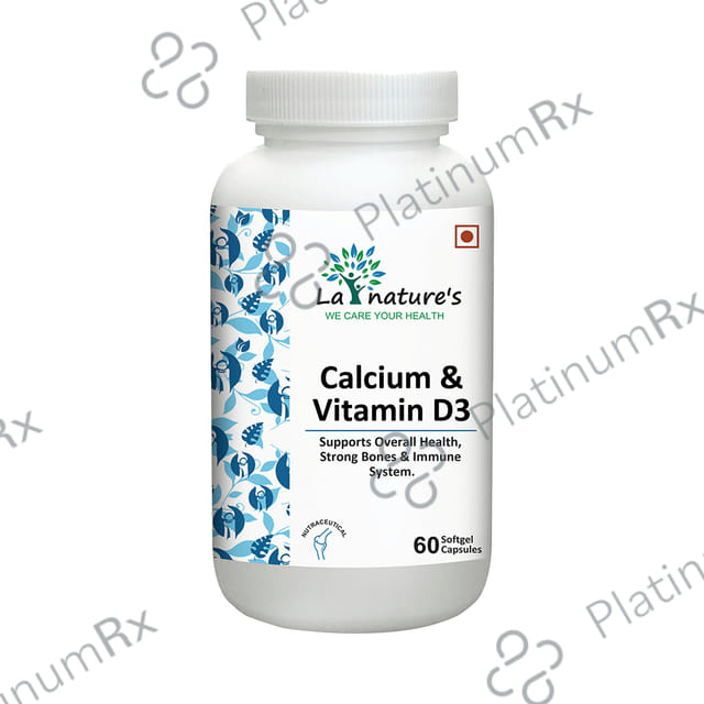 Calcium & Vitamin D3 Softgel Capsules 60s