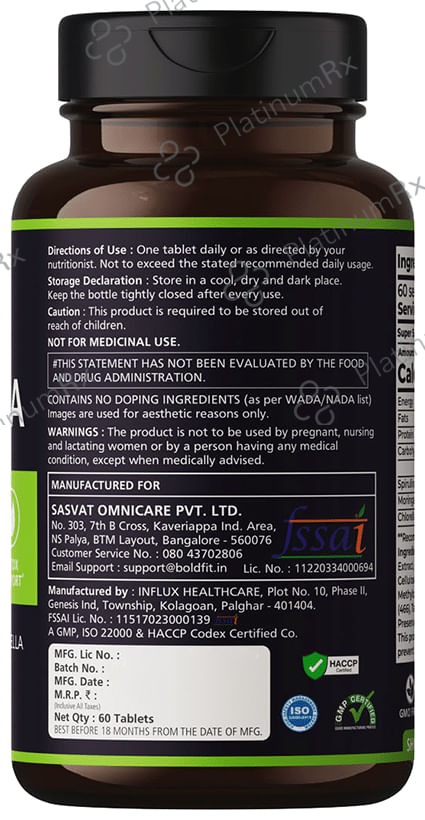 Boldfit Super Spirulina Tablet