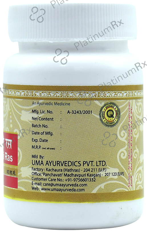Uma Ayurveda Ardhang Vatari Ras Tablet 80 tablets