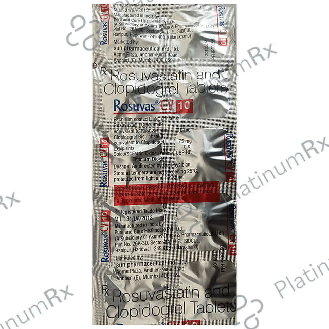 Rosuvas CV 75/10mg Tablet 10s