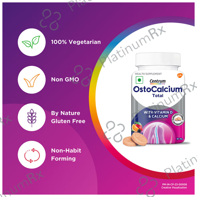 Centrum Ostocalcium Total Mixed Fruit Chewable Tablet 30s