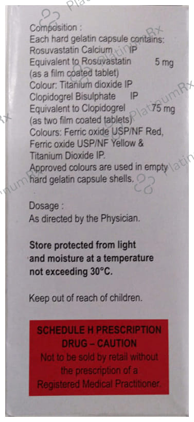 Rosufit CV 5/75mg Capsule 15s