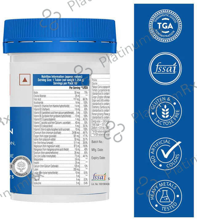 Swisse Ultivite Men's Multivitamin for Energy, Stamina & Fatigue Reduction - Tablet 60 tablets