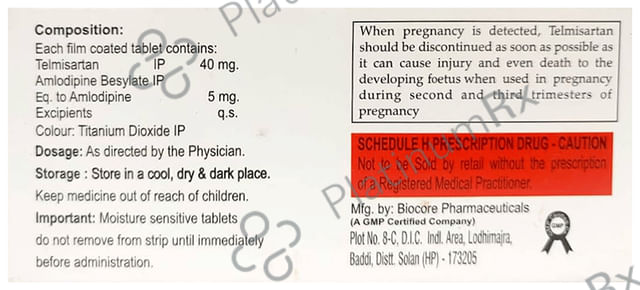 Telarblis AM 40mg/5mg Tablet