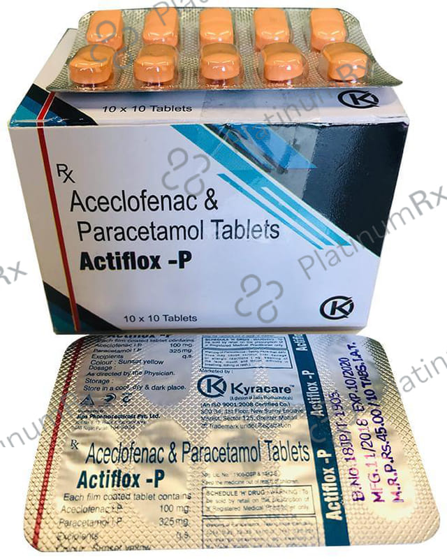 Actiflox P 100/325mg Tablet 10s