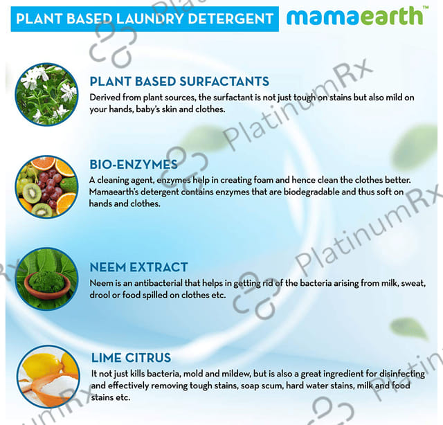 Mamaearth Plant-Based Laundry Detergent for Babies 200 ml