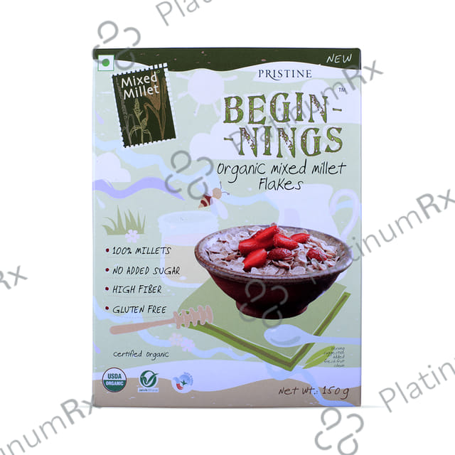 Pristine Beginnings Organic Mixed Millet Flakes 150 gm
