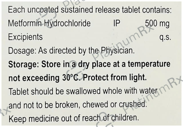 Carformin 500mg Tablet SR 15s