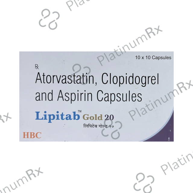 Lipitab Gold 20/75/75mg Capsule 10s