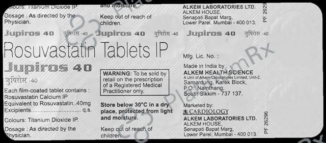 Jupiros 40mg Tablet 10s