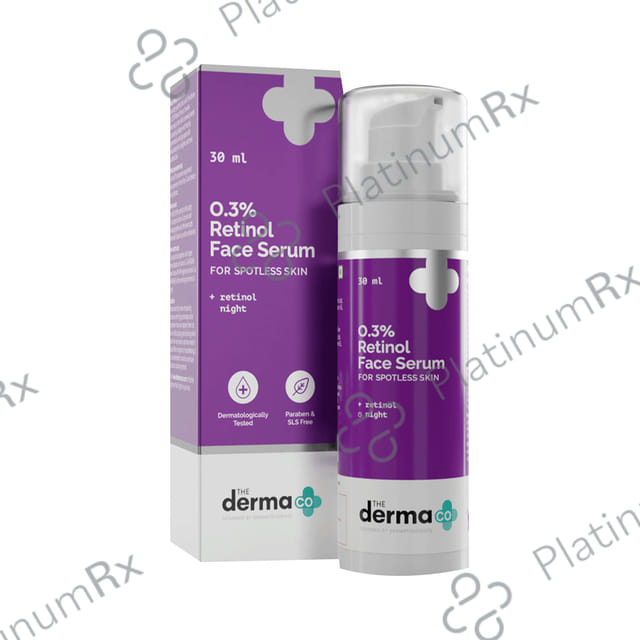 The Derma Co 0.3% Retinol Night Face Serum - For Spotless Skin